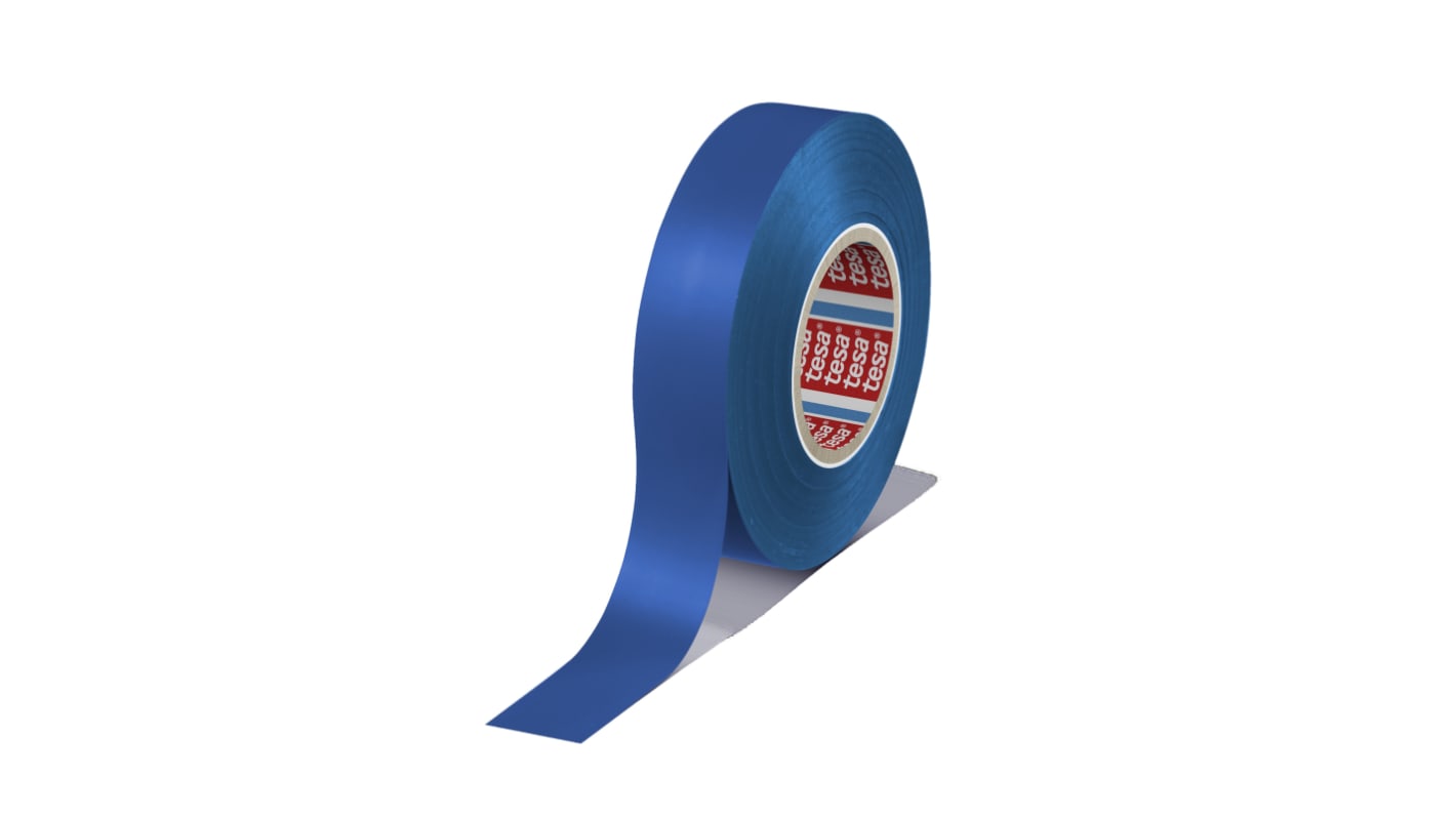 Tesa 4163 Blue Soft PVC Electrical Insulation Tape, 19mm x 33m