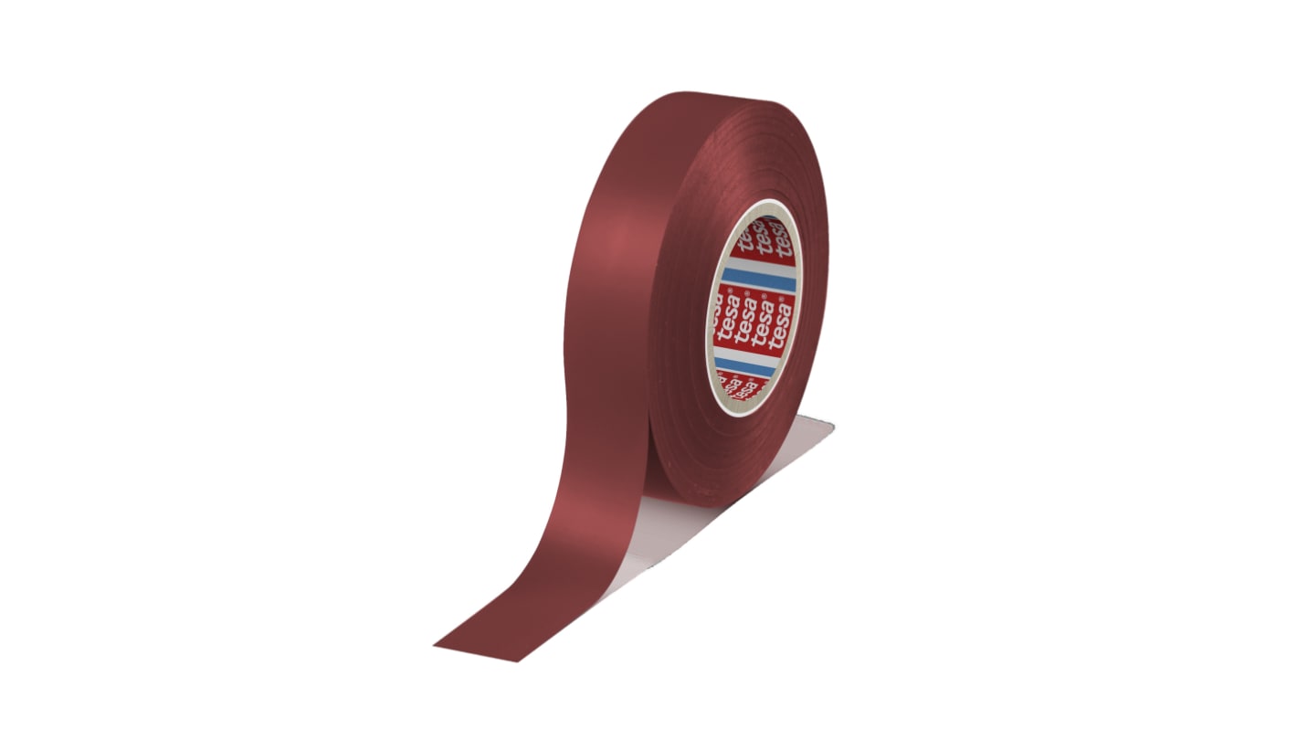 Tesa Tesa 4163 Weich-PVC Isolierband Rot, Stärke 126mm x 19mm x 33m