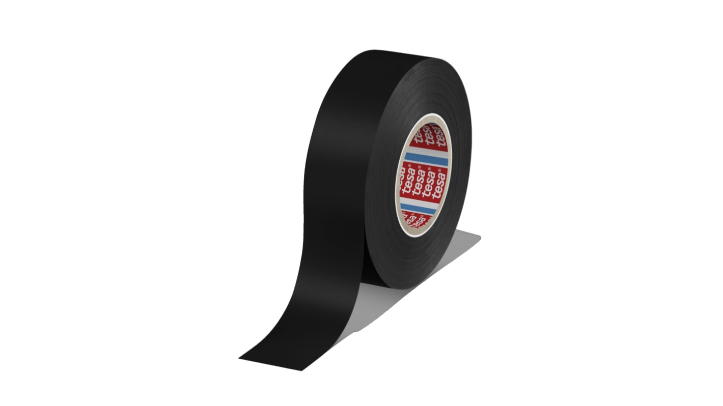 Tesa 4163 Black Soft PVC Electrical Insulation Tape, 25mm x 33m