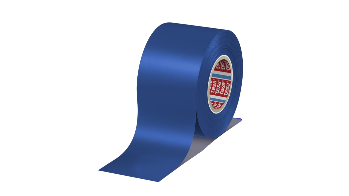 Tesa 4163 Blue Soft PVC Electrical Insulation Tape, 50mm x 33m