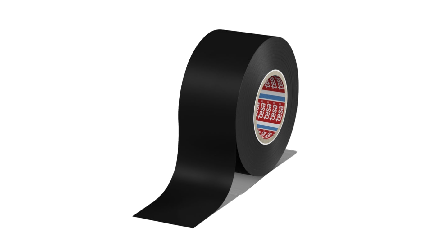 Tesa 4163 Black Soft PVC Electrical Insulation Tape, 38mm x 33m