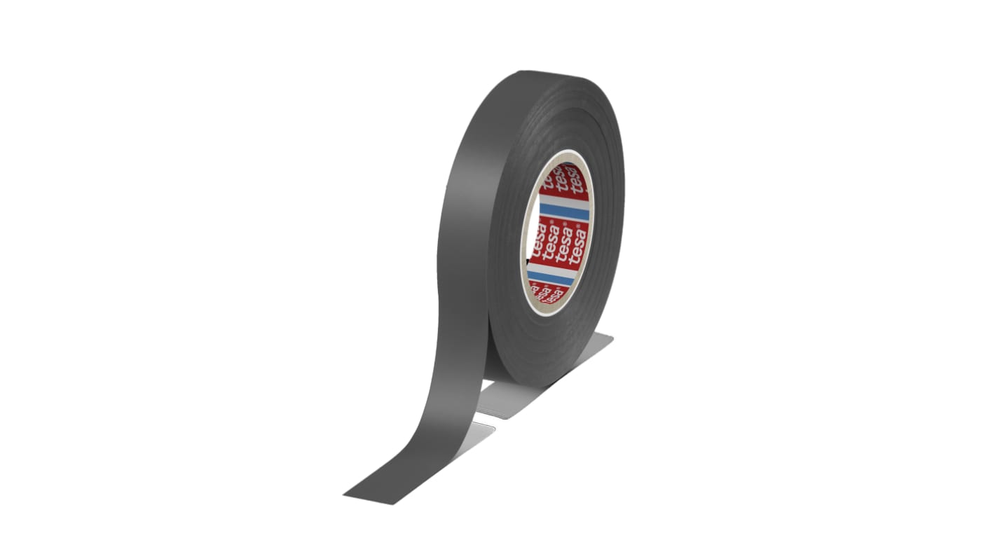 Tesa 4163 Grey Soft PVC Electrical Insulation Tape, 15mm x 33m