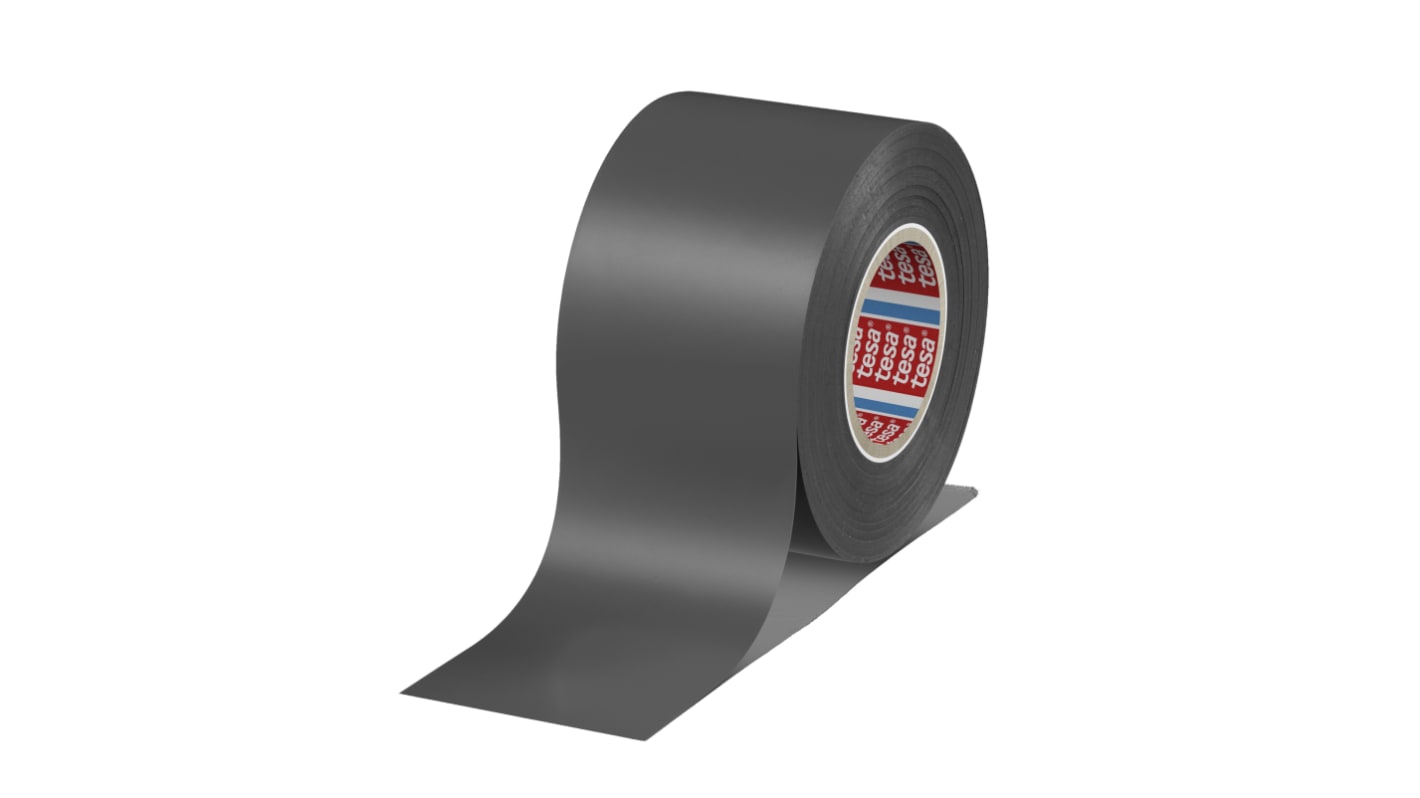 Tesa 4163 Grey Soft PVC Electrical Insulation Tape, 50mm x 33m