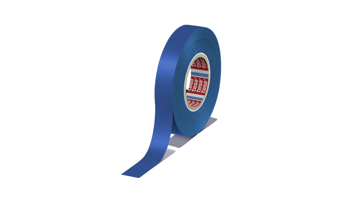 Tesa 4163 Blue Soft PVC Electrical Insulation Tape, 15mm x 33m
