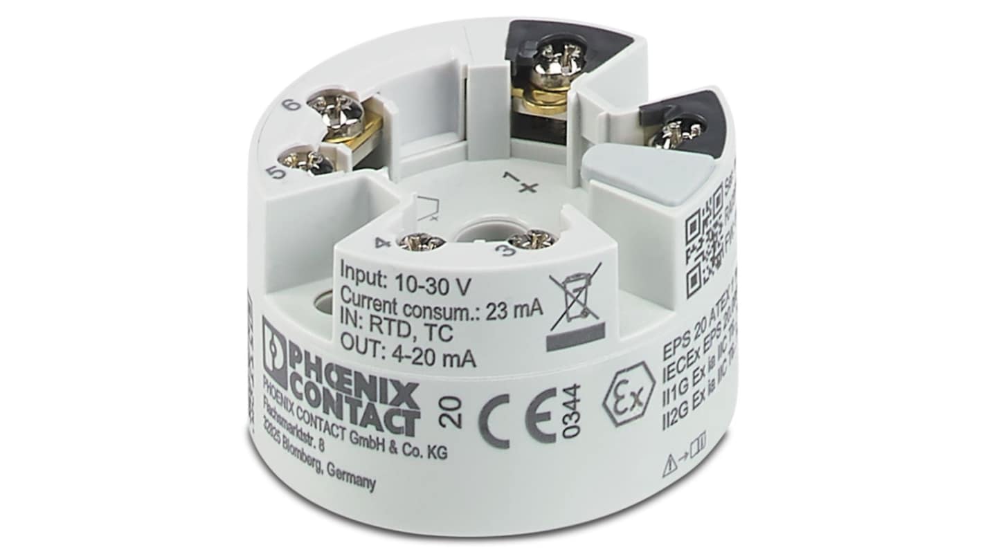 Phoenix Contact MCR Temperature Transmitter Temperature Input, 30 V dc