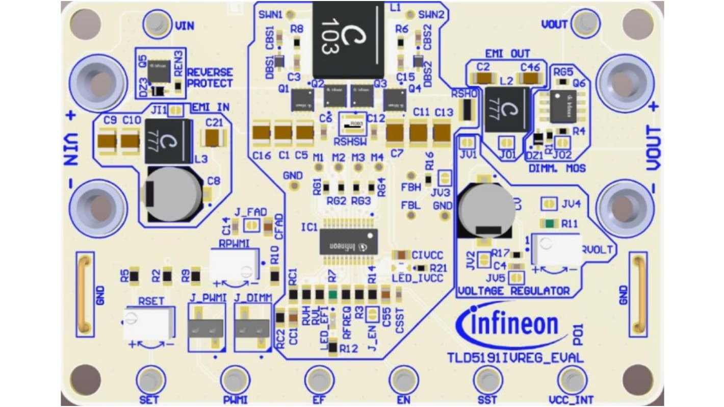 Infineon TLD5191IVREGEVALTOBO1 Dev Kit