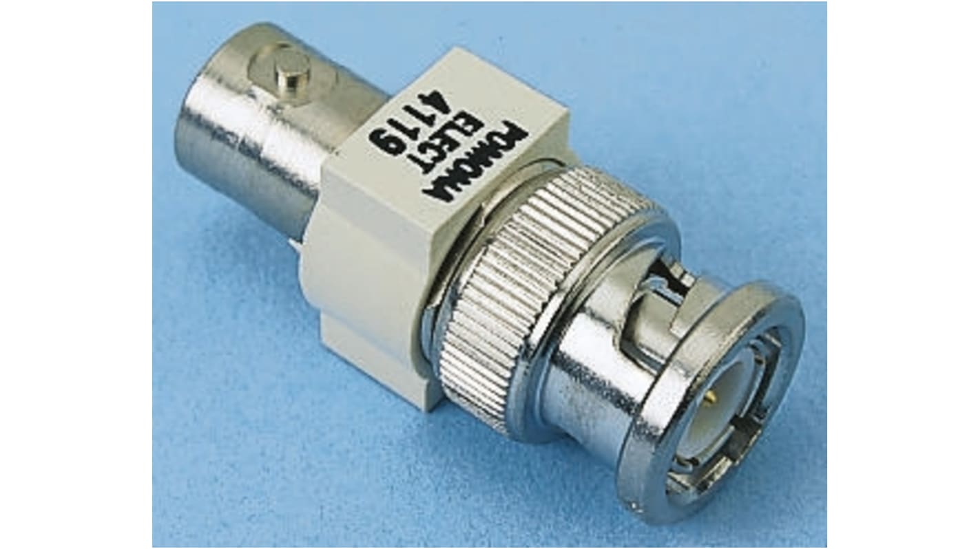 Fluke 50Ω RF Attenuator Straight BNC Connector BNC Plug to BNC Socket, Operating Frequency 500MHz