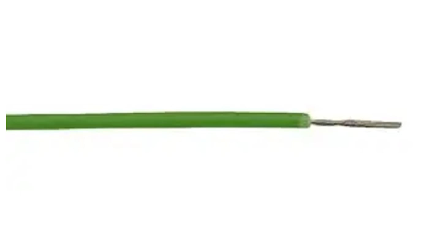 Alpha Wire Hook-up Wire PVC Series Green 0.09 mm² Hook Up Wire, 28 AWG, 7/36, 100ft, PVC Insulation, 422807 GR005