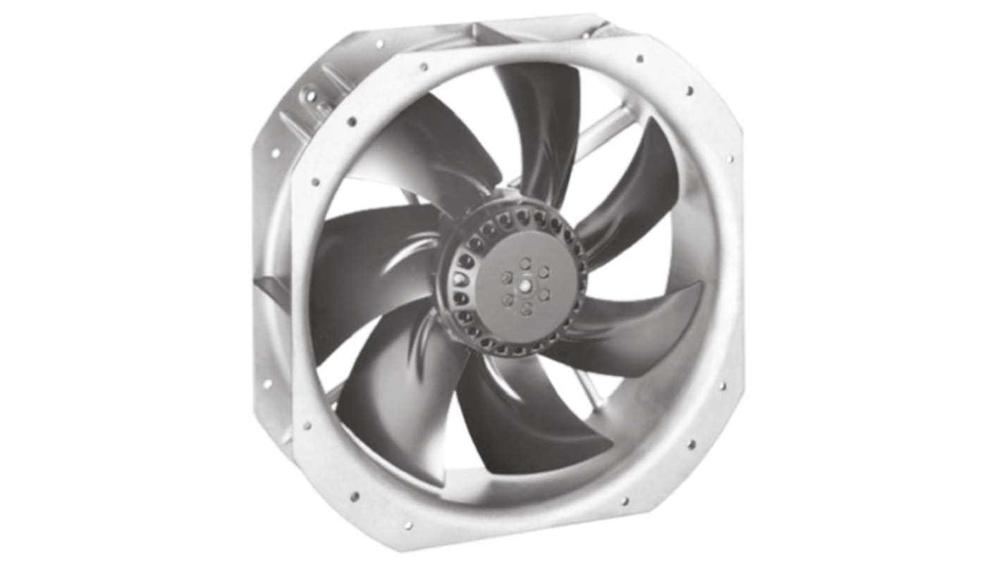 ebm-papst 127W交流轴流风机, 230 V ac电源, 1865m³/h, 2550rpm, 280 x 280 x 80mm, W2E250-HL06-01
