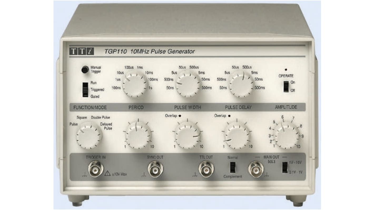 Aim-TTi TGP110 Pulse Generator, 0.1 Hz min, 10MHz max, With RS Calibration