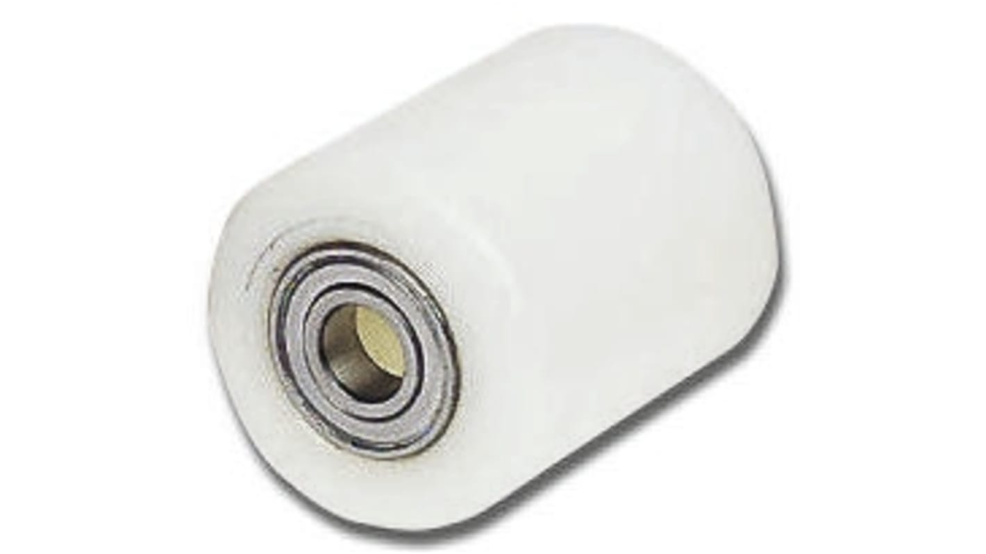 Kółko do wózka, Lite, Poliamid, Biały, obc.: 900kg, śred.: 85mm, szer.: 90mm