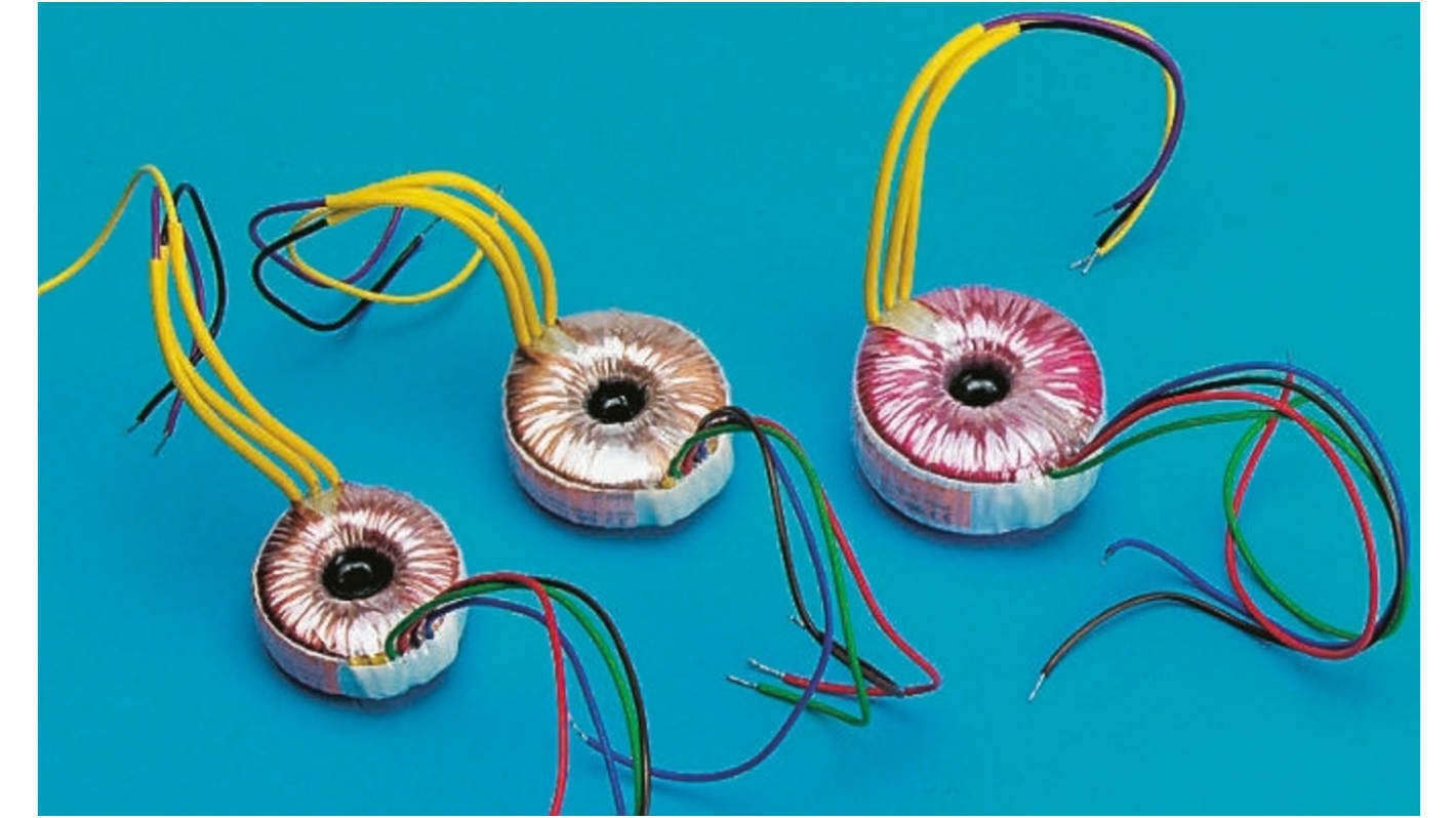 Nuvotem Talema 115 V ac, 230 V ac, 2 x 18V ac Toroidal Transformer, 1.6VA 2 Output