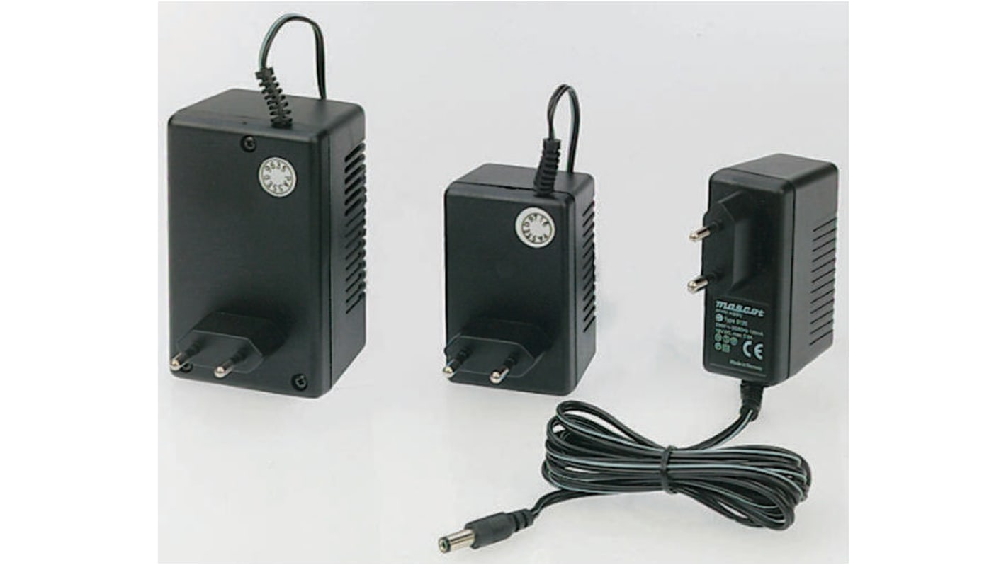 Mascot 10W Plug-In AC/DC Adapter 12V dc Output, 800mA Output