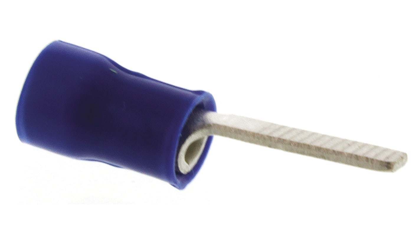 泰科 片型端子公插, 线规1mm²至2.6mm², 插片2.95mm宽x10.3mm长, 蓝色, PVC绝缘, PLASTI-GRIP系列