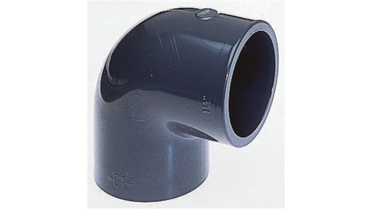 Georg Fischer 90° Elbow PVC Pipe Fitting, 63mm