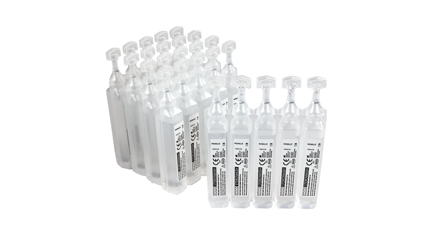 RS PRO Portable Saline Pods, 20 ml