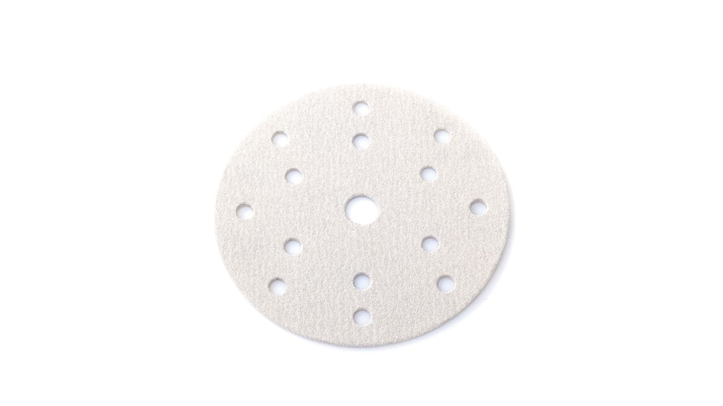 PREMINES LR590 AUTOCLEAN Aluminium Oxide Sanding Disc, 150mm, P120 Grade, P120 Grit, LR590, 10 in pack