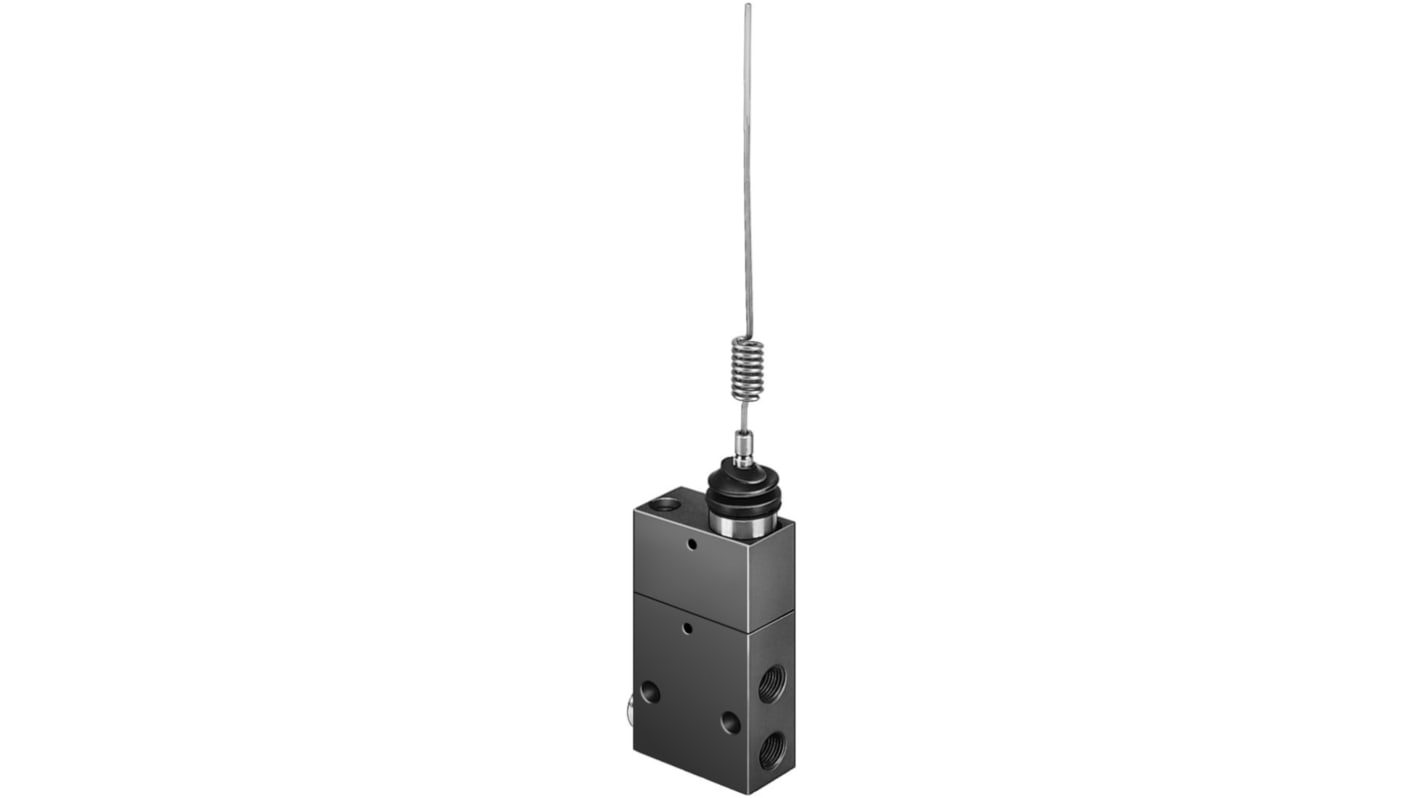 Festo Antenna 3/2 Way, Closed, Monostable Mechanical Valve FVS Series, G 1/8, G 1/8, 3876