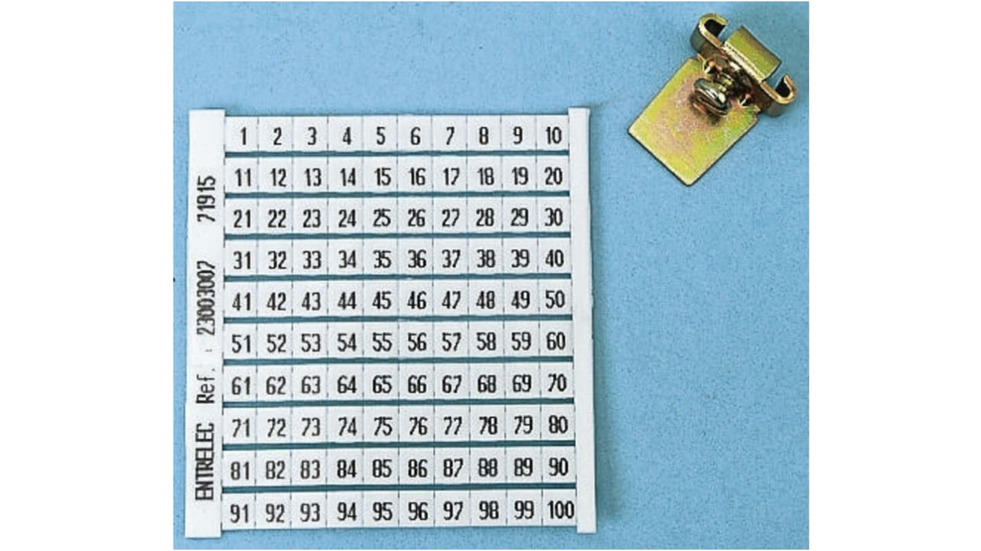 Entrelec End Stop for Use with Terminal Block