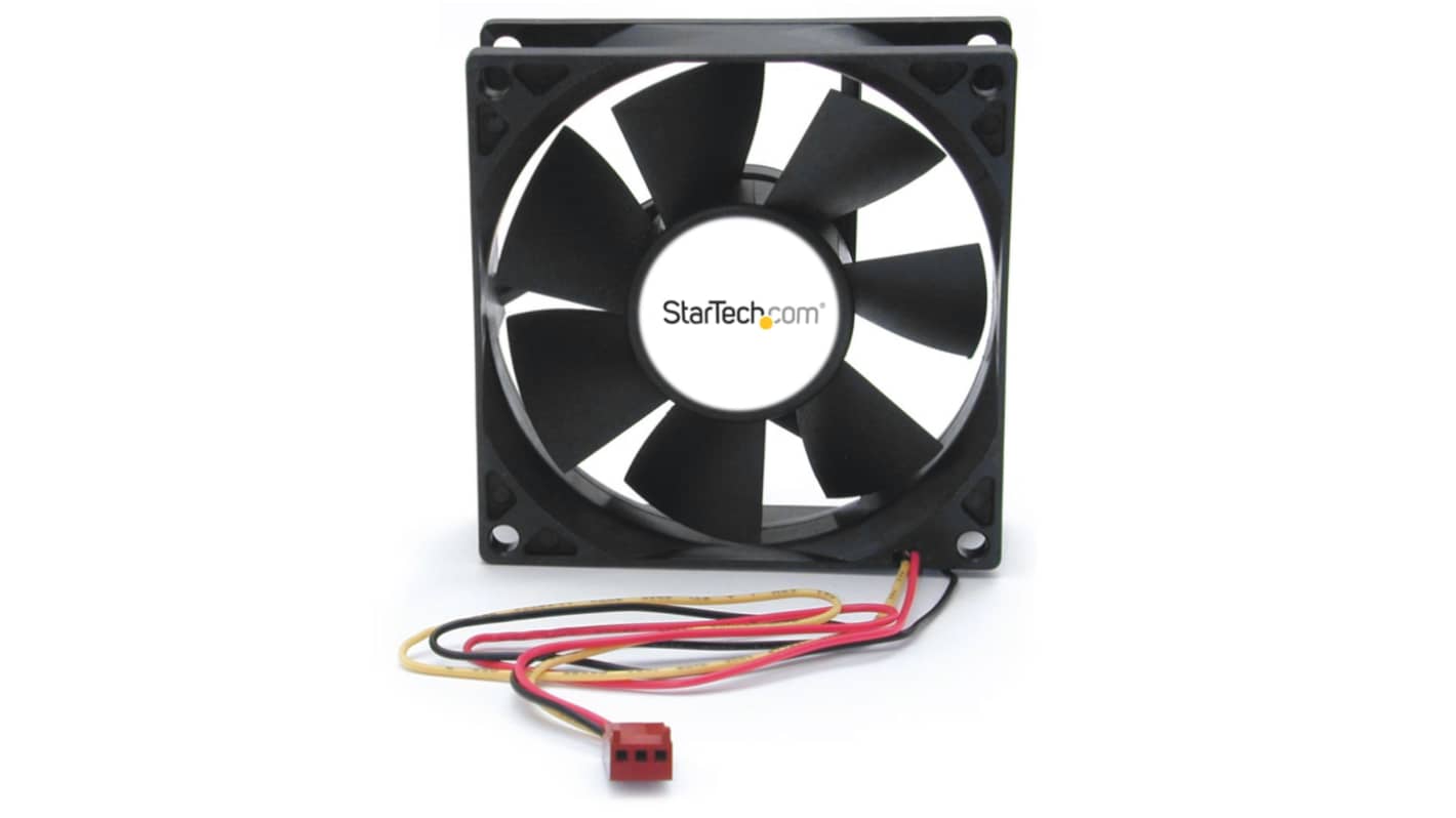 StarTech.com Axial Fan, 12 V dc, dc Operation, 37.3cfm, 1.92W, 160μA Max, 3.1 x 3.1 x 1in
