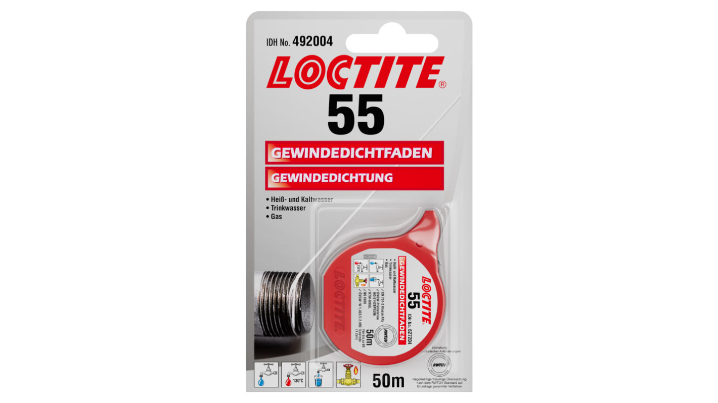 Loctite 55 Pipe Sealant Sealant for Thread Sealing 50 m Container
