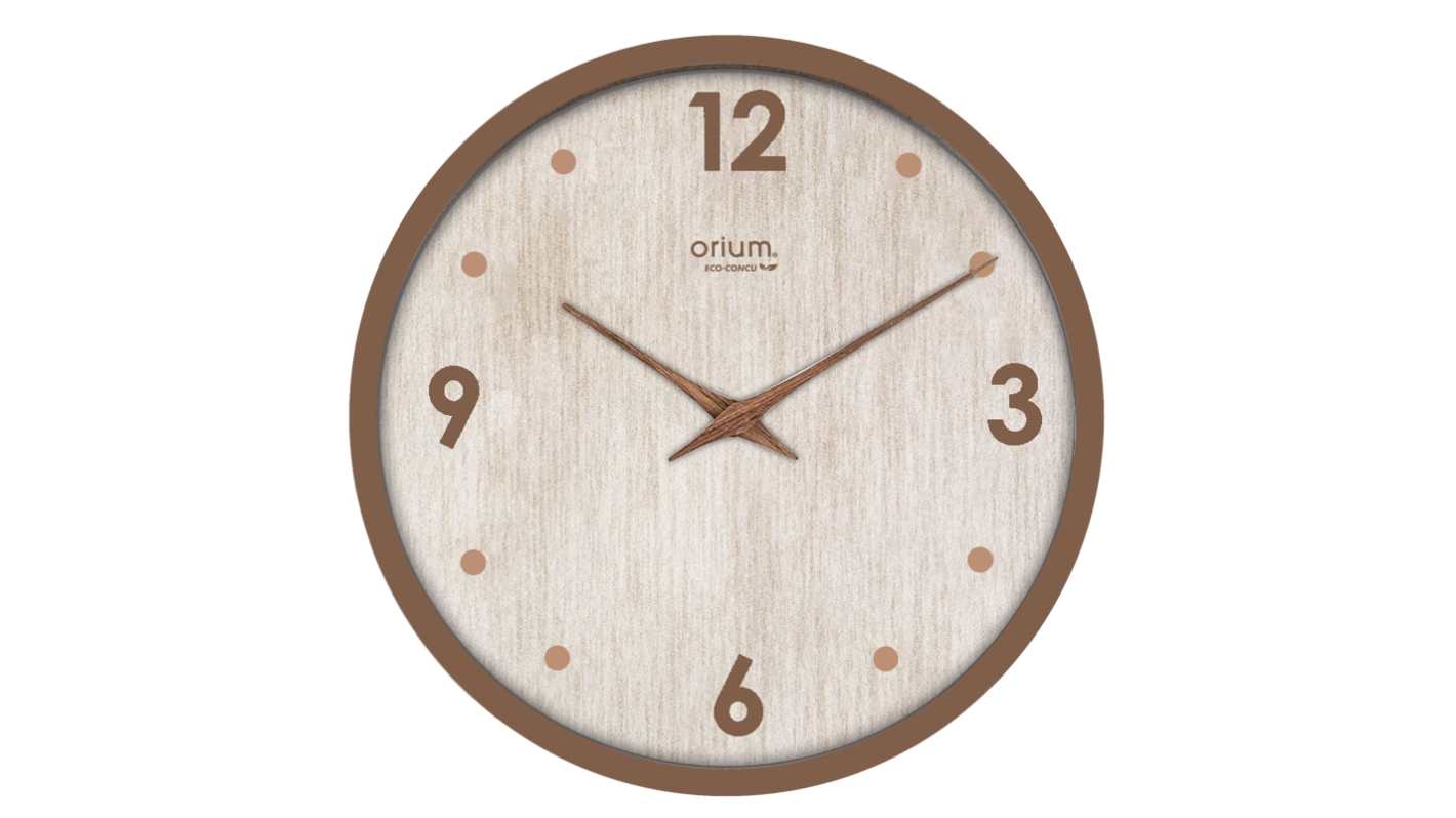 Orium Cappucino Analog Wall Clock, 30cm Diameter