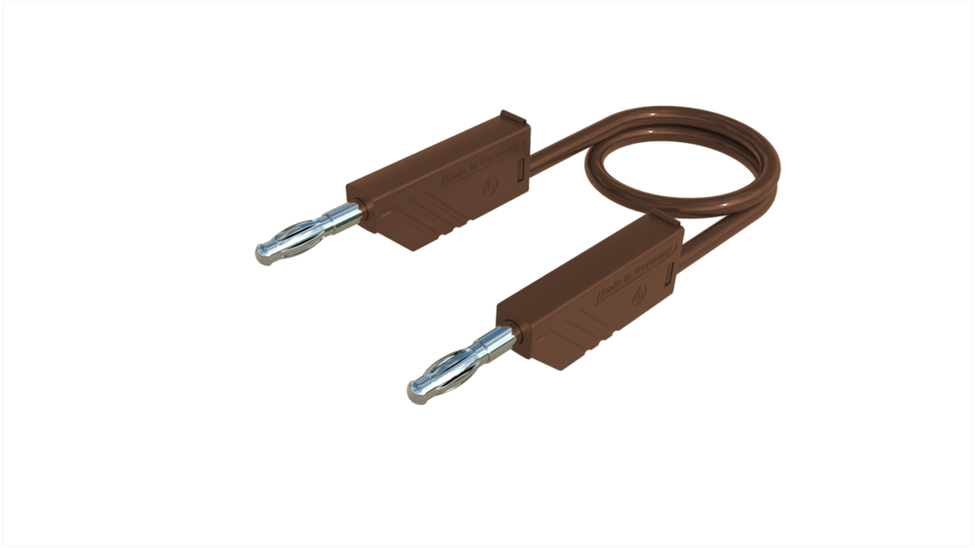 Hirschmann Test & Measurement Test Probes, 32A, 60V dc, Brown, 25cm Lead Length