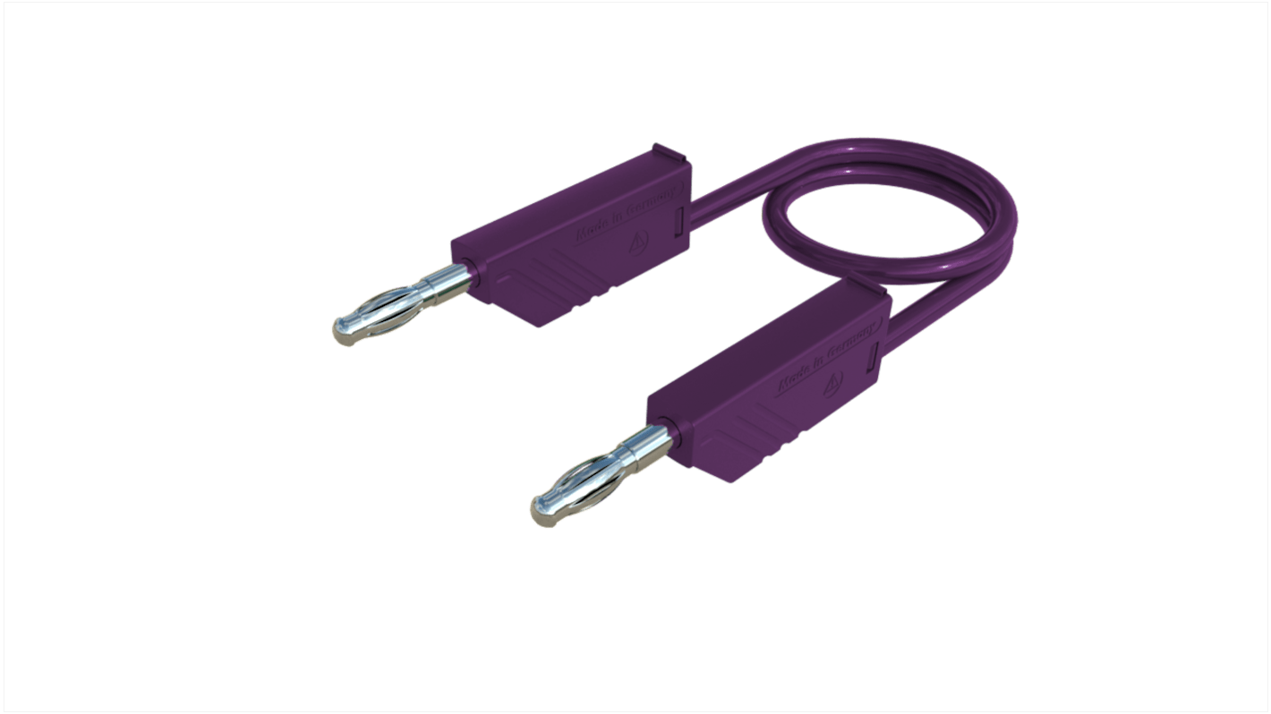 Hirschmann Test & Measurement Test Probes, 32A, 60V dc, Violet, 25cm Lead Length