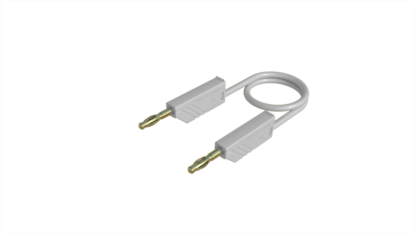Hirschmann Test & Measurement Test Probes, 32A, 60V dc, White, 25cm Lead Length
