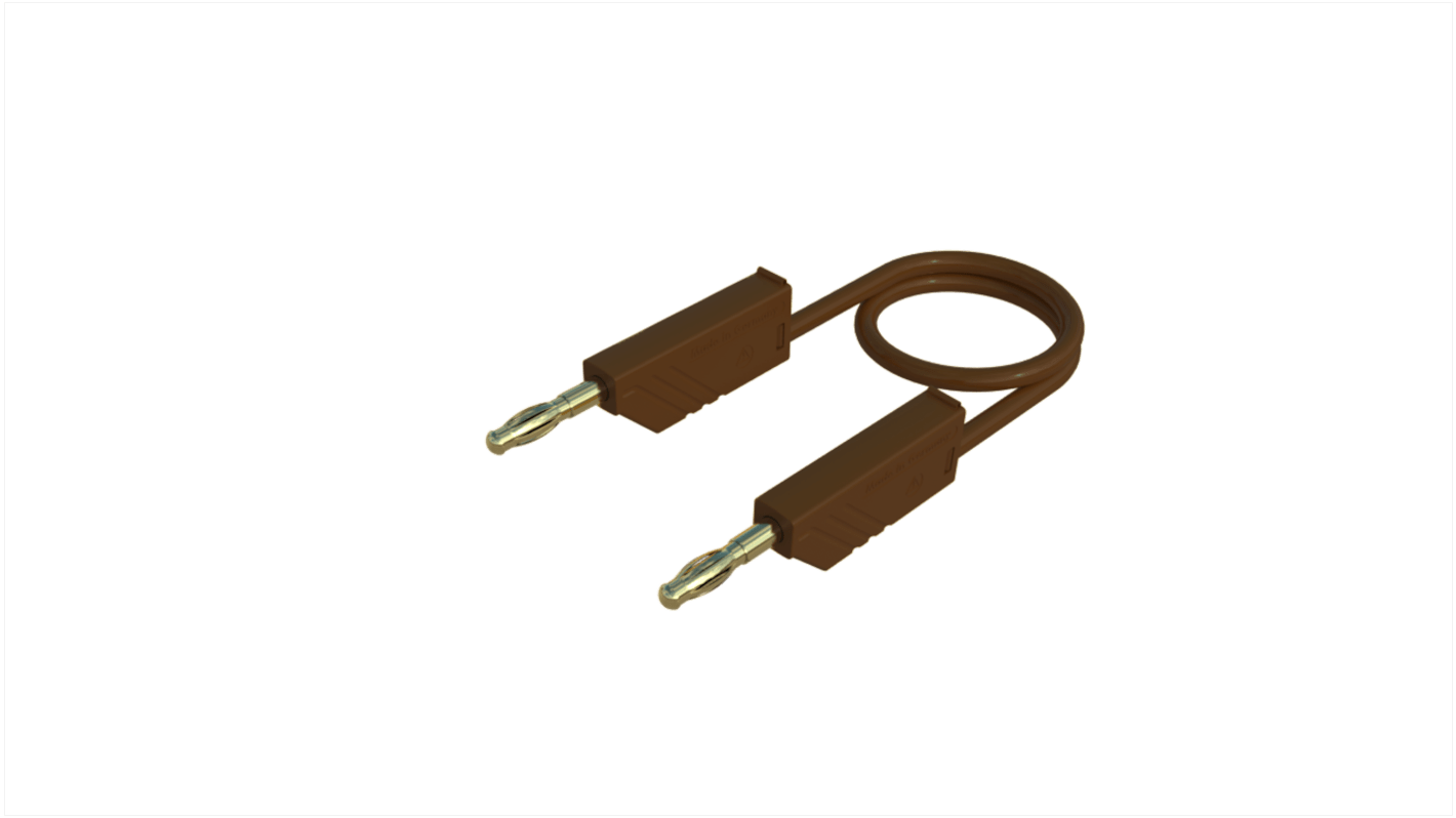 Hirschmann Test & Measurement Test Probes, 32A, 60V dc, Brown, 1m Lead Length