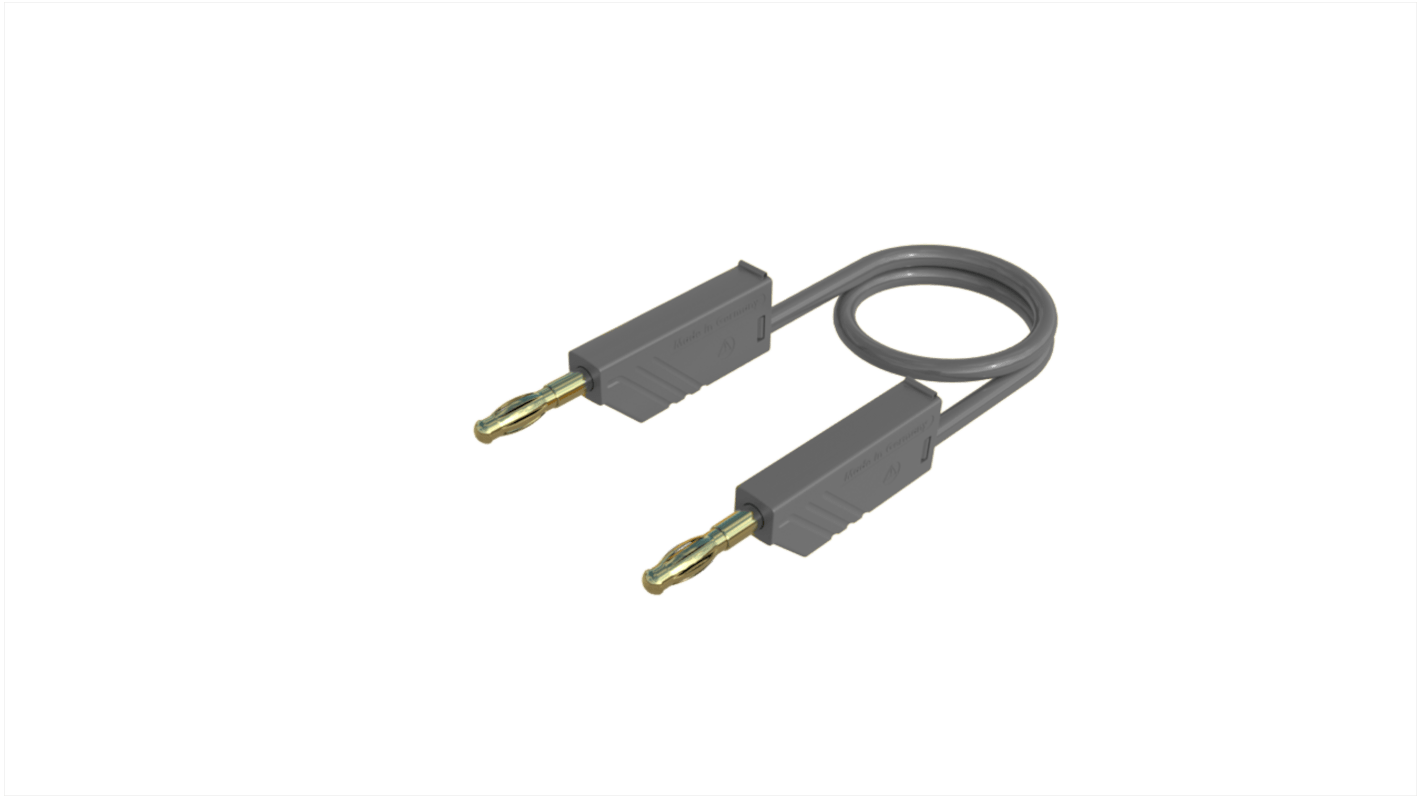 Sondas de prueba  Hirschmann de color Gris, Conector hembra, 60V dc, 32A, 1m