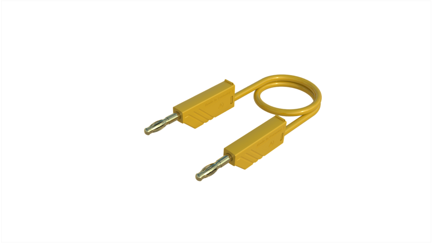 Hirschmann Test & Measurement Test Probes, 32A, 60V dc, Yellow, 2m Lead Length