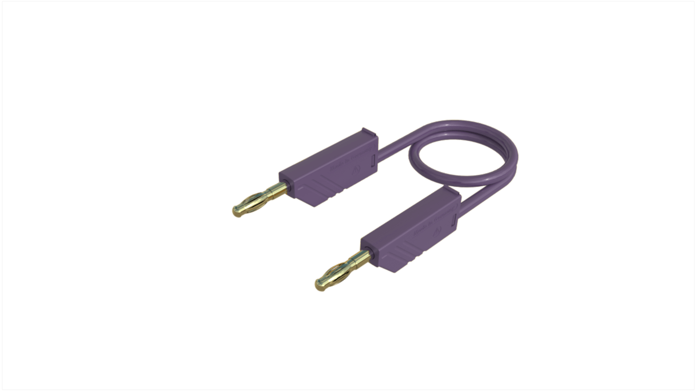 Hirschmann Test & Measurement Test Probes, 32A, 60V dc, Violet, 2m Lead Length