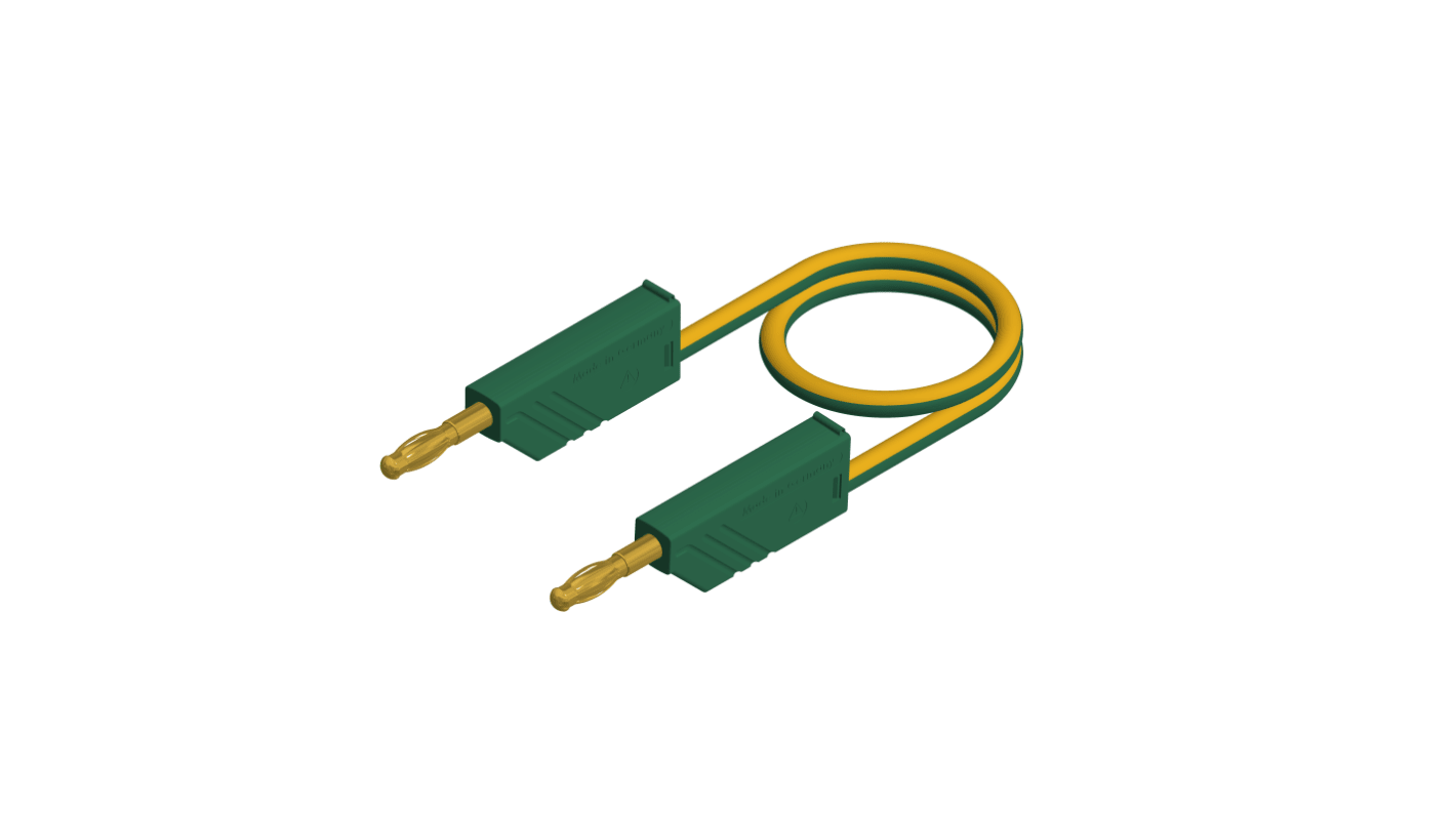 Hirschmann Test & Measurement Test Probes, 32A, 60V dc, Green, 2m Lead Length