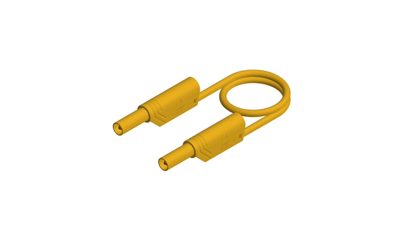 Hirschmann Test & Measurement Test Probes, 16A, 1kV, Yellow, 25cm Lead Length