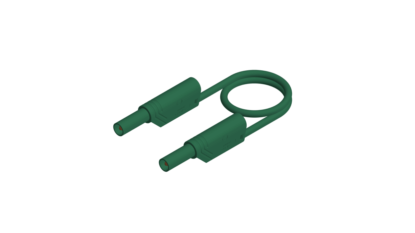 Hirschmann Test & Measurement Test Probes, 16A, 1kV, Green, 25cm Lead Length