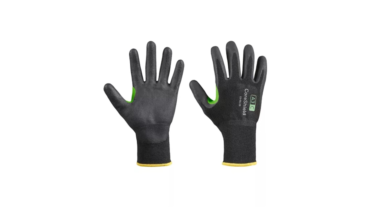 Rękawice robocze rozmiar: 9, L materiał: HPPE zerwanie: 4 ścieranie: 4 zastosowanie: Odporność na przecięcia