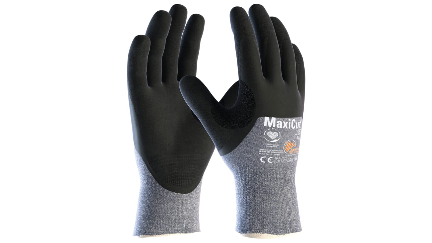 ATG MaxiCut Oil Black/Blue Nylon, Polyester, Spandex, Tungsten, UHMWPE Abrasion Resistant, Cut Resistant, Puncture
