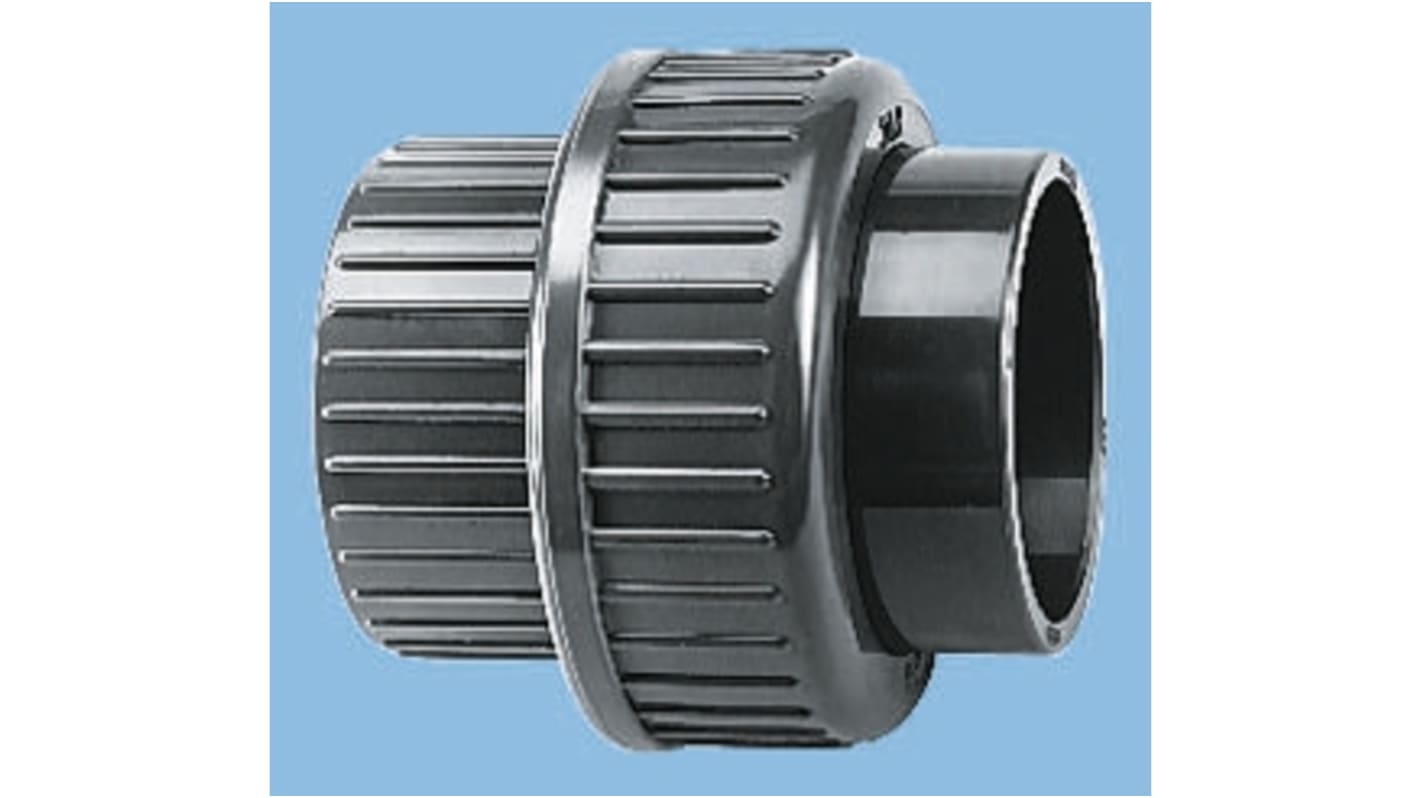 Georg Fischer Plastic Pipe Fitting, Straight Union, 40mm
