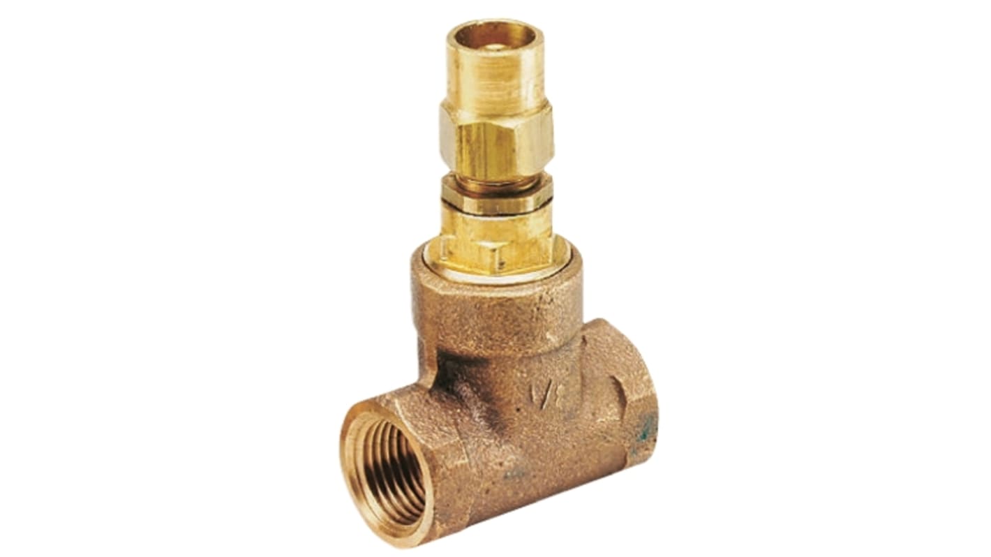 Valvola a saracinesca in Bronzo RS PRO, 20 bar max, connessione BSPT 3/4, disco in Bronzo
