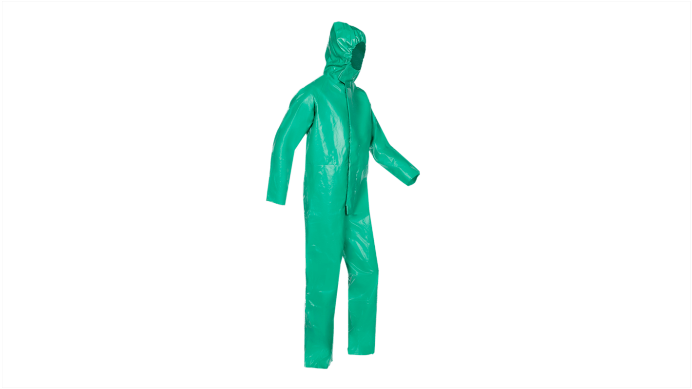 Tuta da lavoro Brook Tavener Unisex tg. 4XL, in Poliestere rivestito in PVC, col. Verde