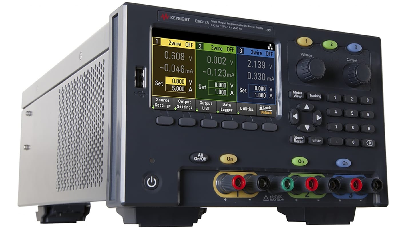 Keysight Technologies E36300 Series Digital Bench Power Supply, 0 → 6V, 1A, 3-Output, 80W - UKAS Calibrated