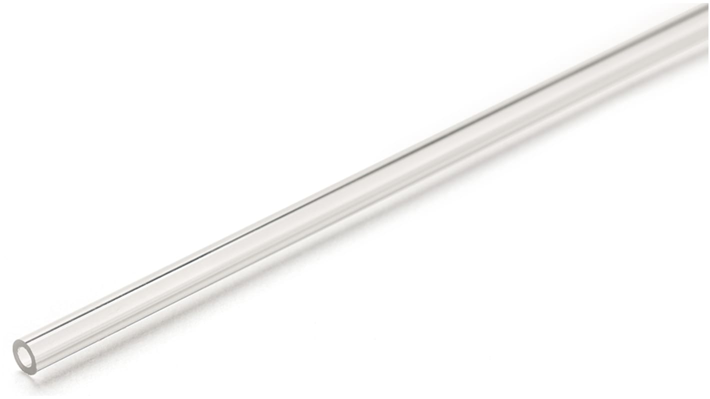 RS PRO Clear Round Acrylic Tube, 1m x 6mm OD x 3.2mm ID