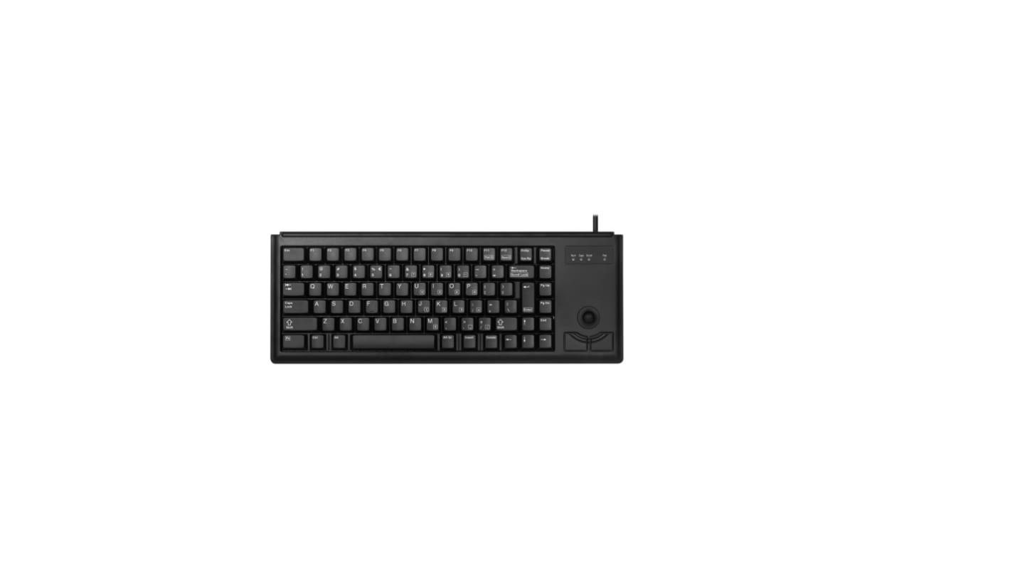 Cherry G84-4400 Wired USB Trackball Keyboard, QWERTY (US), Black