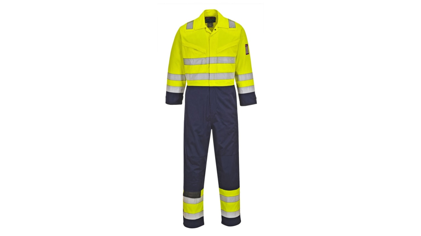 Coverall Hi Viz Modaflame Yellow - Navy