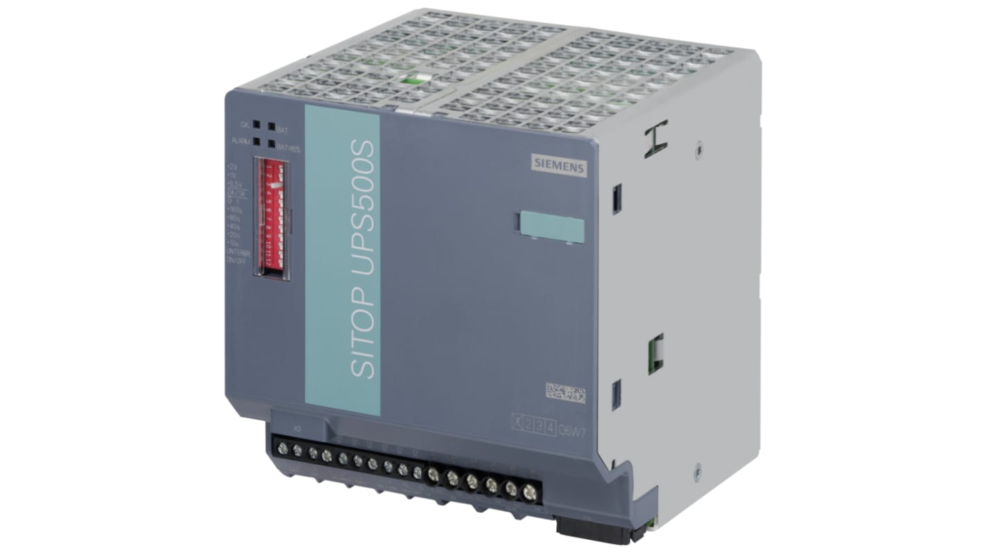 Siemens 24V dc Input DIN Rail Mount Uninterruptible Power Supply (5W), SITOP UPS500S