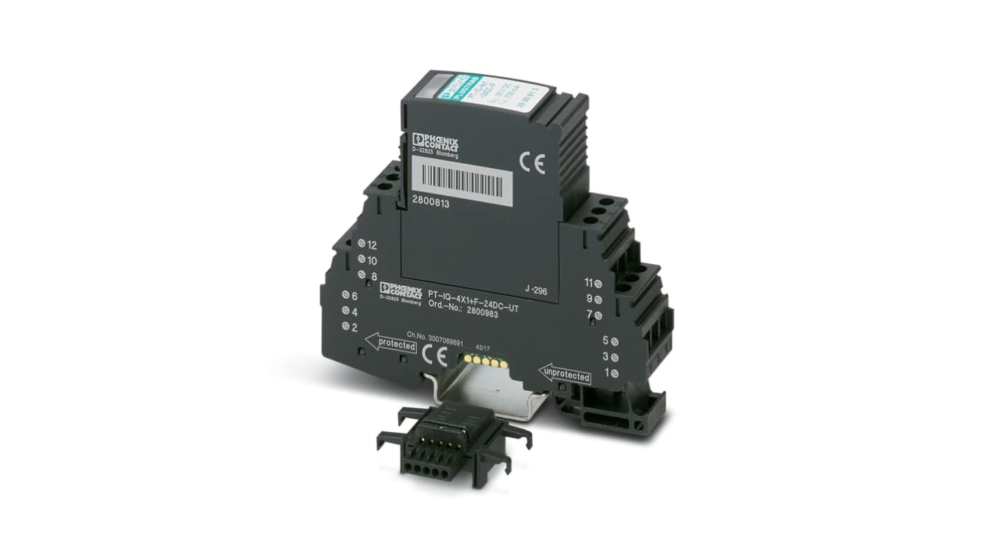 Phoenix Contact Surge Protector, 0.7A, 950V (Volts), DIN Rail Mount