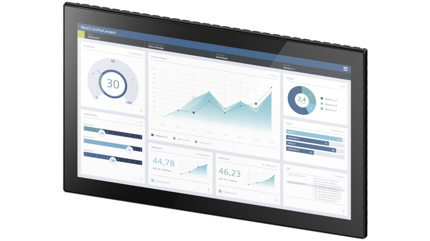Siemens SIMATIC HMI HMIパネル 21.5インチ 1920 x 1080