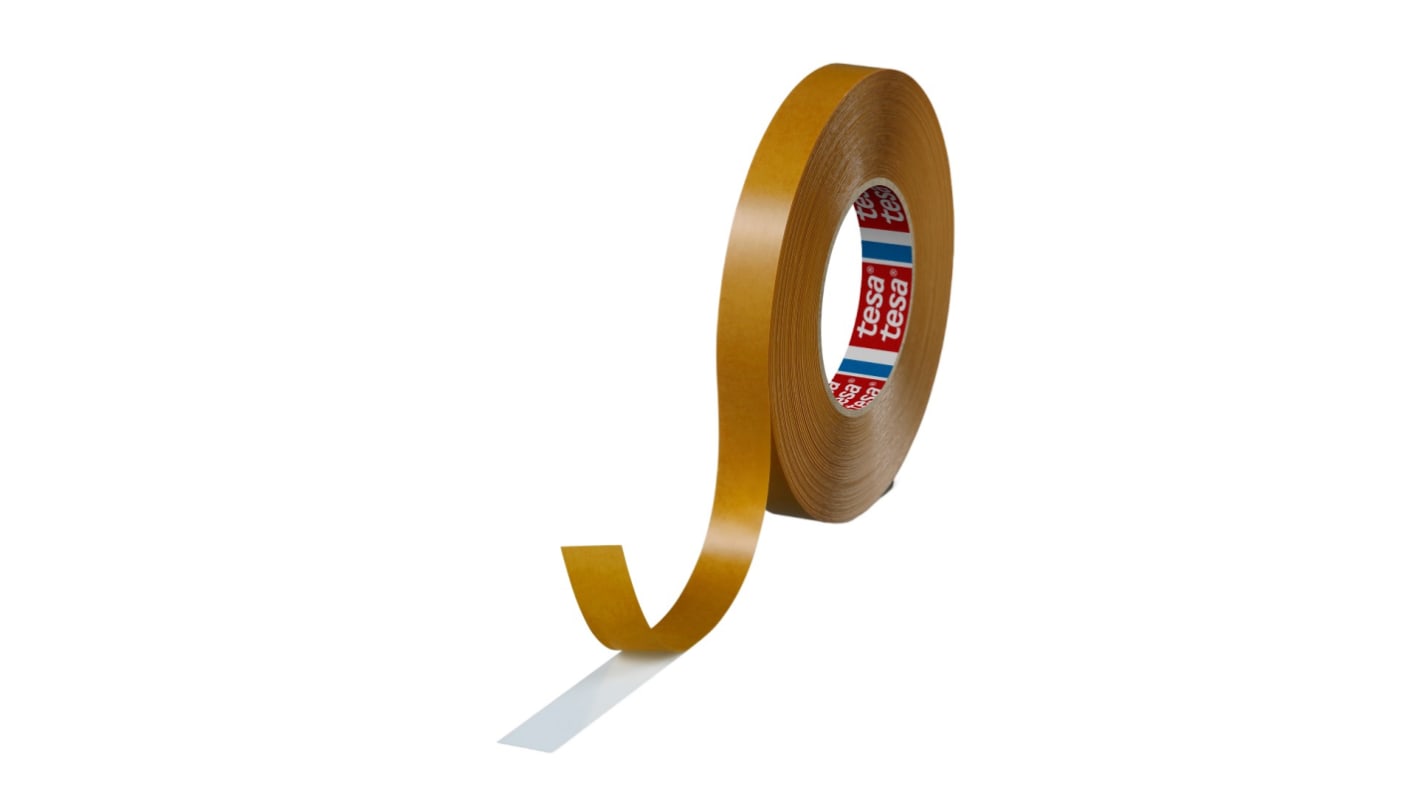 Tesa 4970 White Double Sided Plastic Tape, 225mm Thick, 13,6 N/cm, PVC Backing, 19mm x 50m