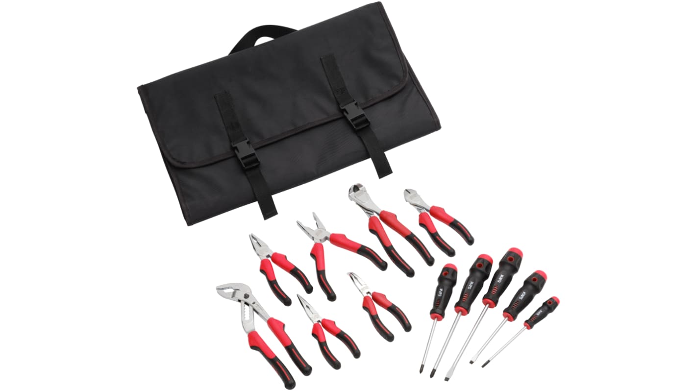 SAM 12 Piece Maintenance Tool Kit Tool Kit with Pouch